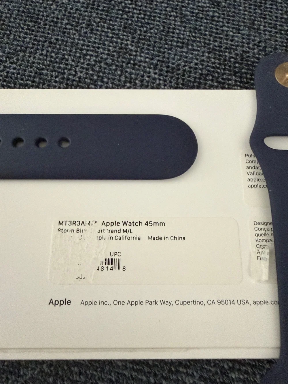 Apple Sport Watch Bands — Black, Red, Navy, and Black/White Perforated